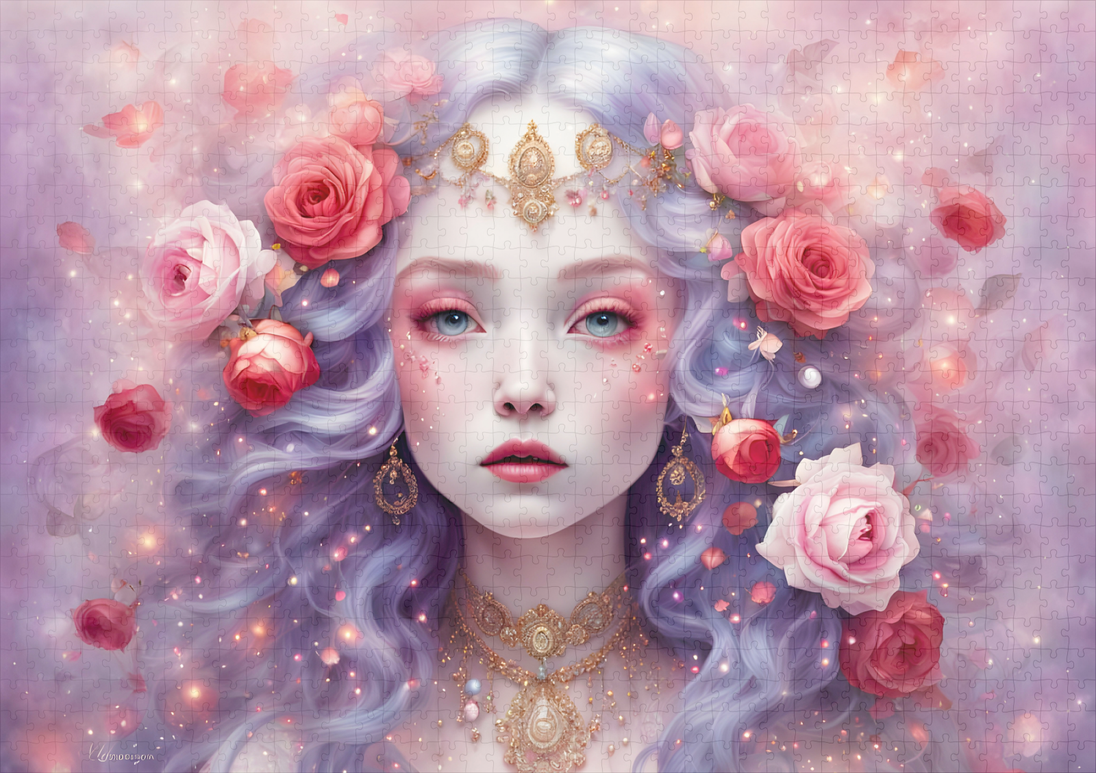 raxxa Premium-Puzzle: Enchanted Blossom Fairy Portrait - Imagen 2
