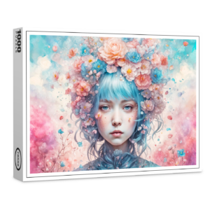 raxxa Premium-Puzzle: Flower Fairy with Blue Hair