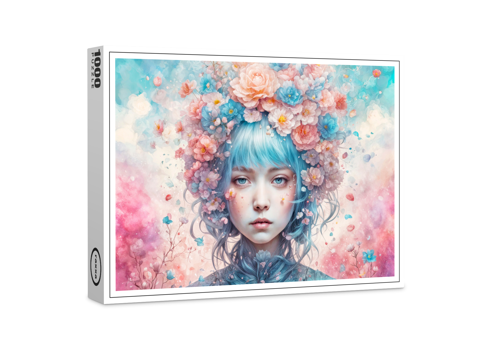 raxxa Premium-Puzzle: Flower Fairy with Blue Hair