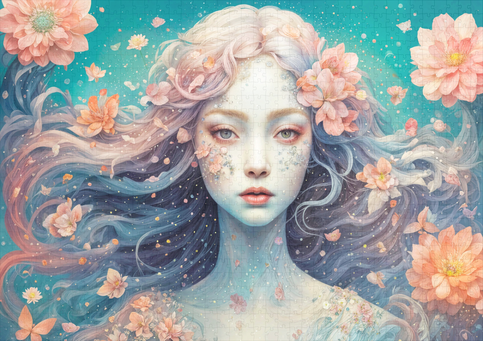 raxxa Premium-Puzzle: Enchanted Flower Nymph in Bloom - immagine 2
