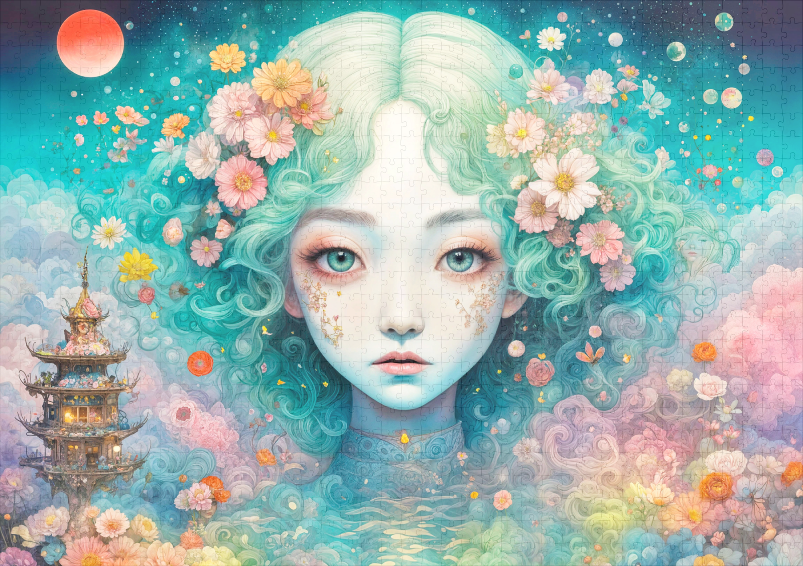 raxxa Premium-Puzzle: Celestial Fairy in Flower Realm – Image 2