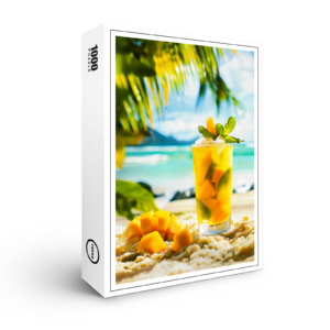 raxxa Premium-Puzzle: Mango Mint Cocktail Tropical Vibes