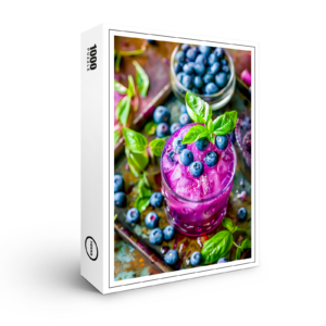 raxxa Premium-Puzzle: Blueberry Mojito Summer Cocktail