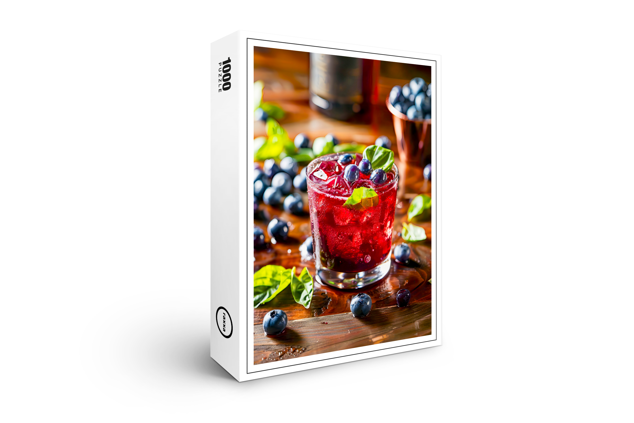 raxxa Premium-Puzzle: Blueberry Mojito Summer Cocktail
