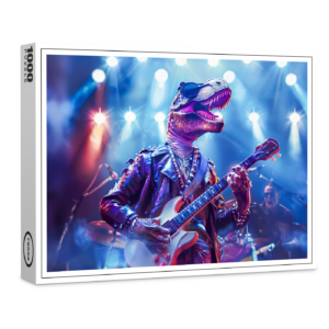 raxxa Premium-Puzzle: Rockstar Dinosaur on Stage