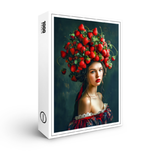 raxxa Premium-Puzzle: Strawberry Crown Baroque Lady