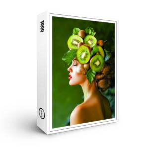 raxxa Premium-Puzzle: Green Kiwi Crown with Fresh Style