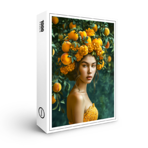 raxxa Premium-Puzzle: Orange Blossom Queen with fruits on head