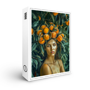 raxxa Premium-Puzzle: Peach Goddess in Greenery