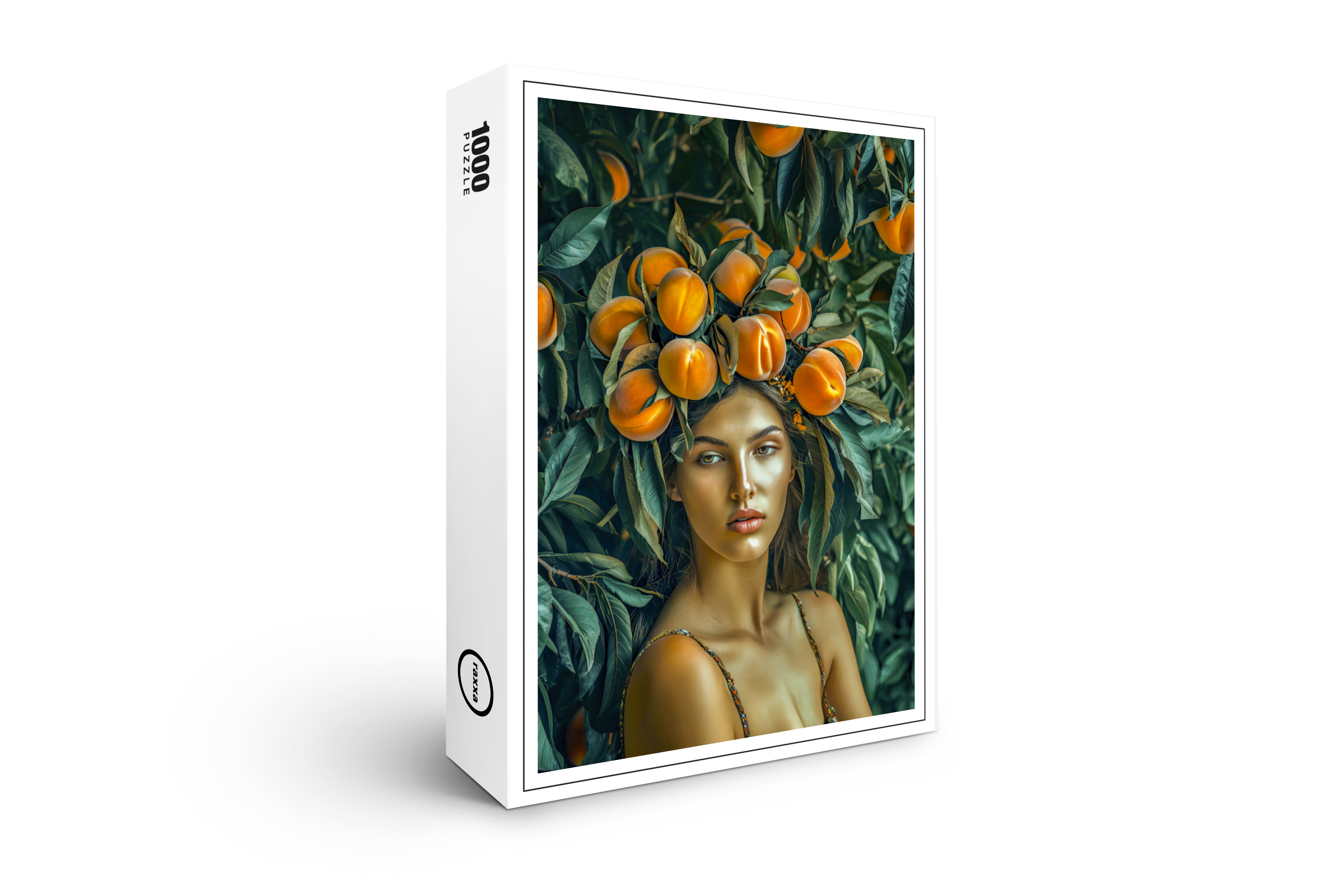 raxxa Premium-Puzzle: Peach Goddess in Greenery