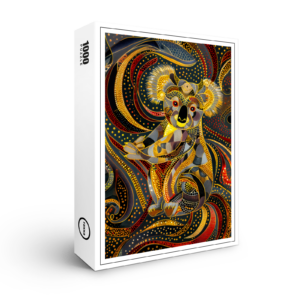 raxxa Premium-Puzzle: Koala in Aborigine Dot Art Style