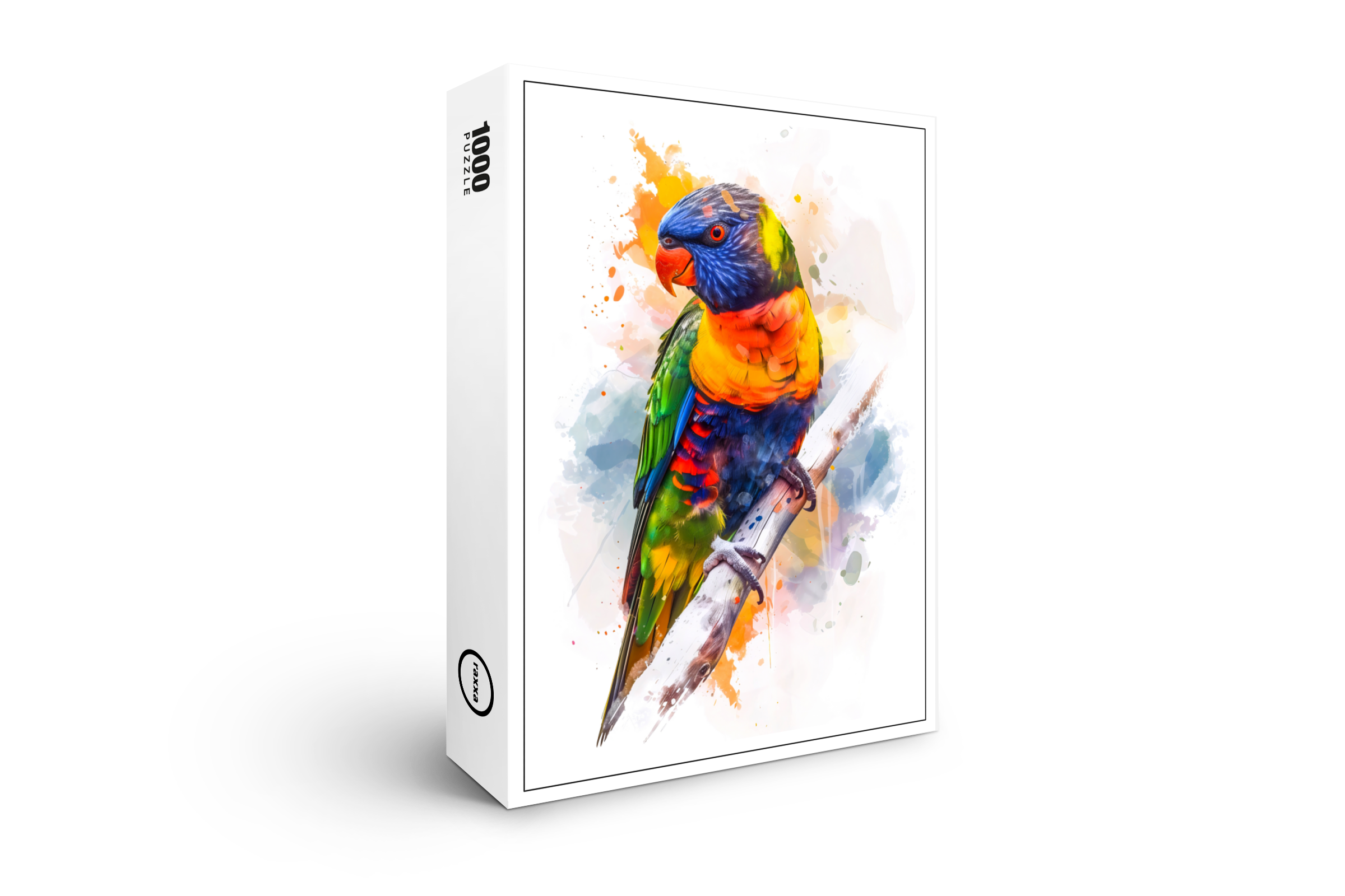 raxxa Premium-Puzzle: Watercolor Blue-Faced Lori