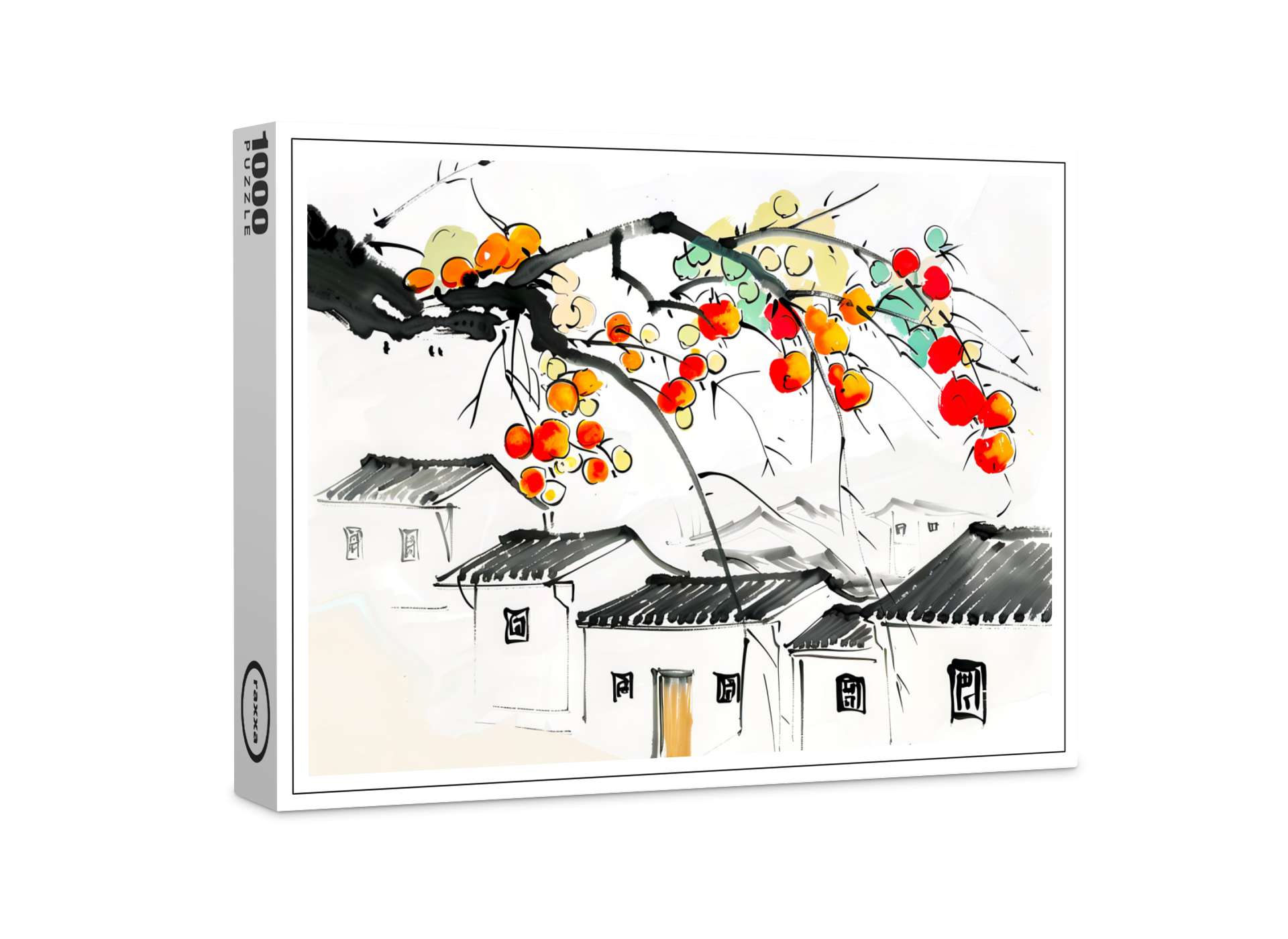 raxxa Premium-Puzzle: Ripe Apples in a chinese Mountain Village