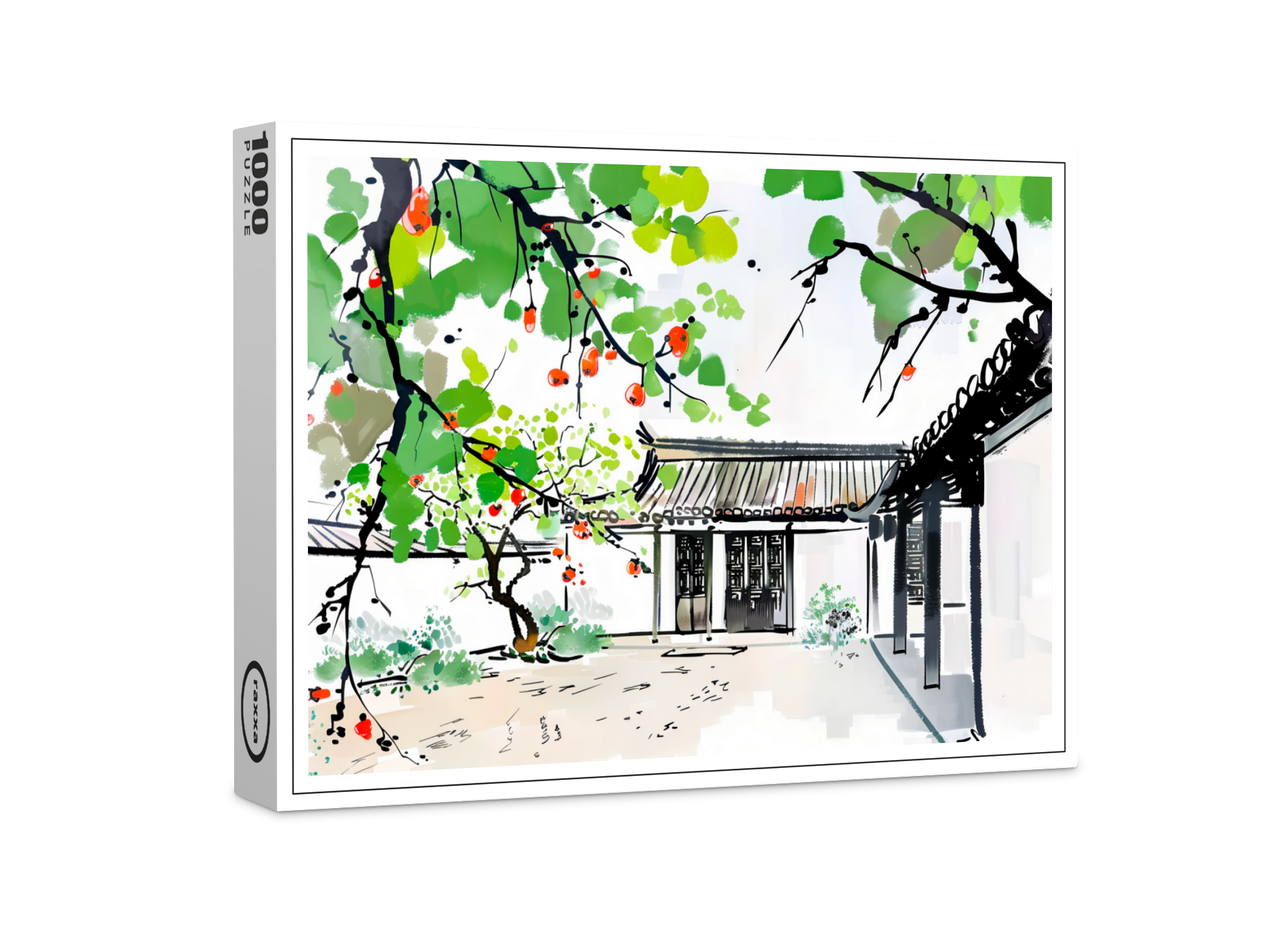 raxxa Premium-Puzzle: Traditional Courtyard of a Chinese House