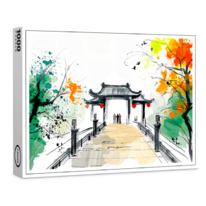 raxxa Premium-Puzzle: Pathway Leading to a Mountain Temple