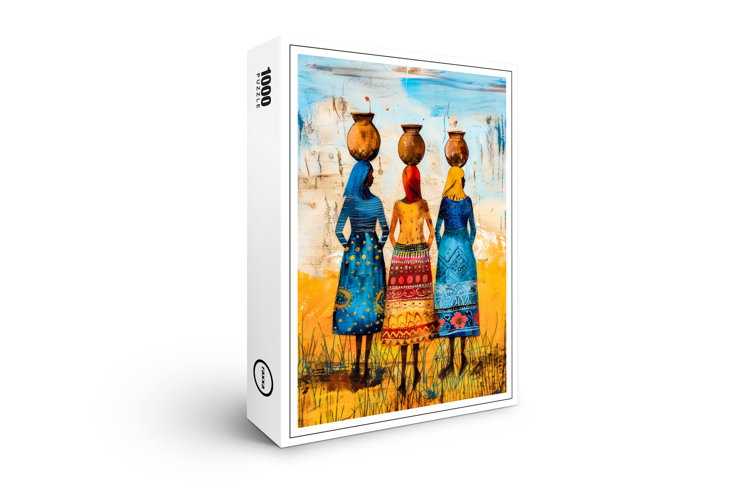 raxxa Premium-Puzzle: African Women with Water Bowls
