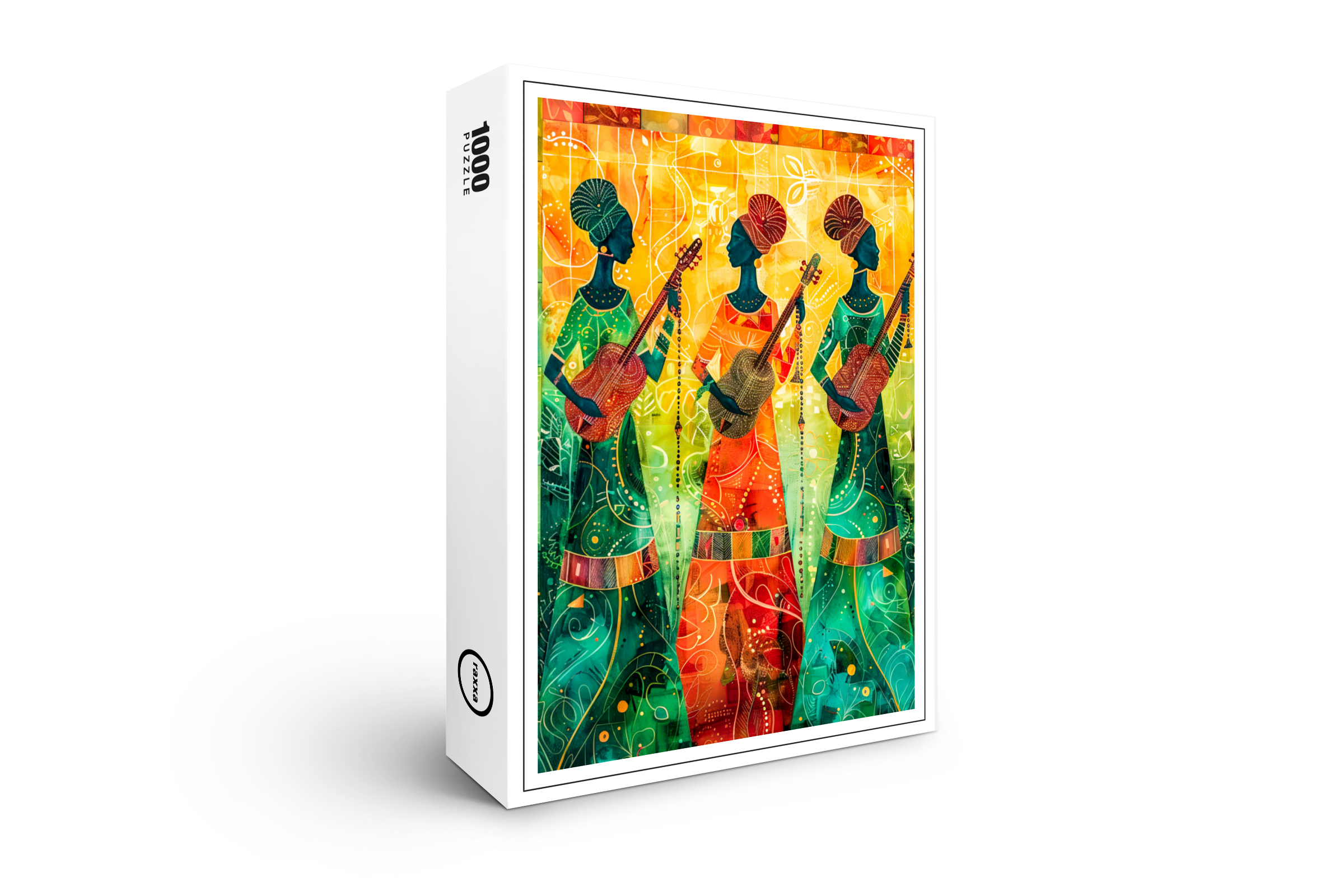 raxxa Premium-Puzzle: African Women Playing String Instruments