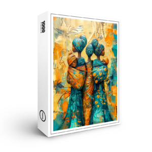 raxxa Premium-Puzzle: African Women Carrying Children