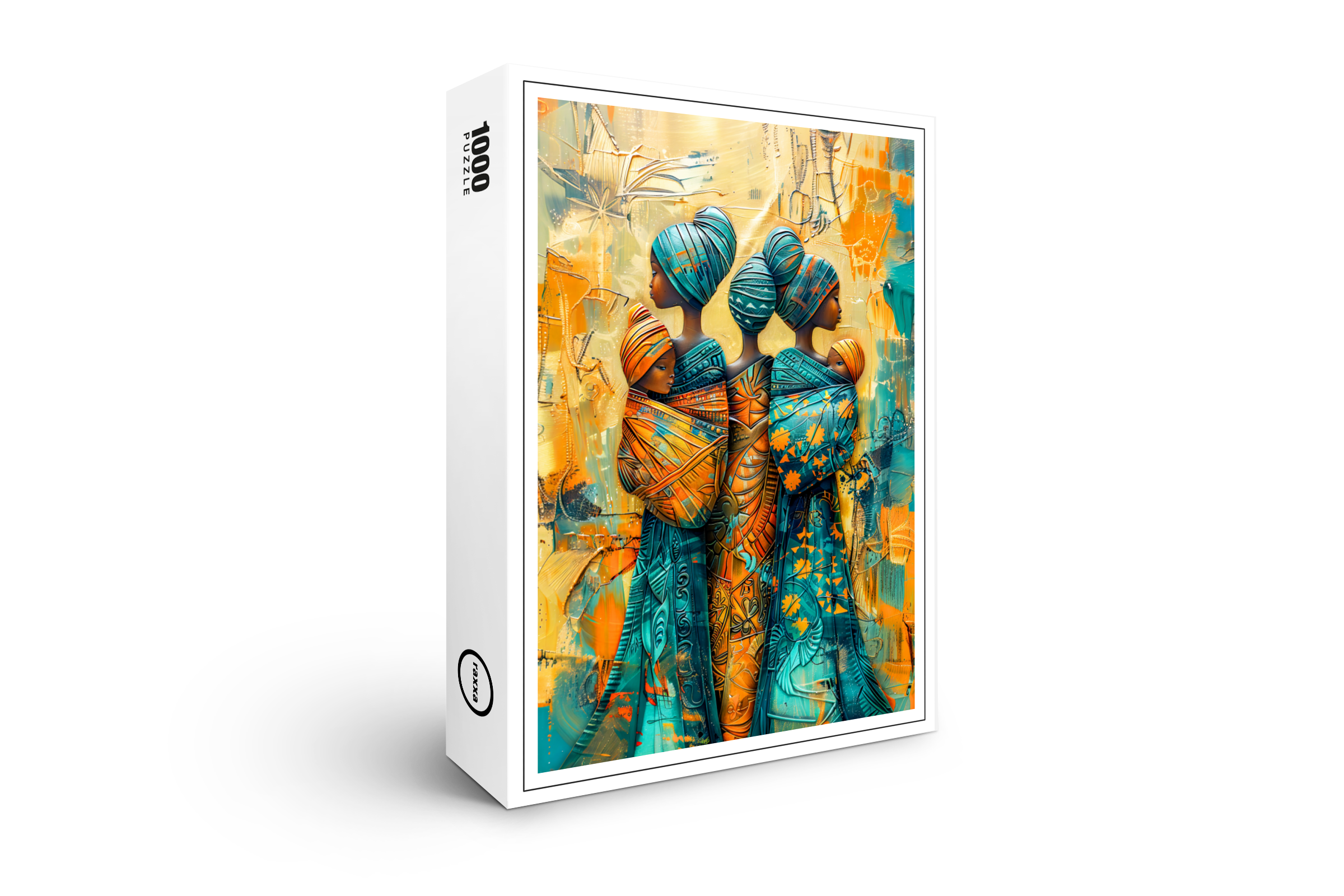 raxxa Premium-Puzzle: African Women Carrying Children