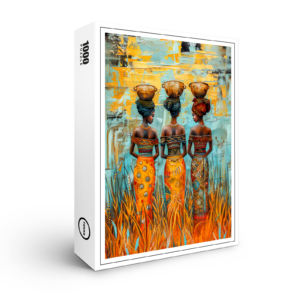 raxxa Premium-Puzzle: African Women with Water Bowls
