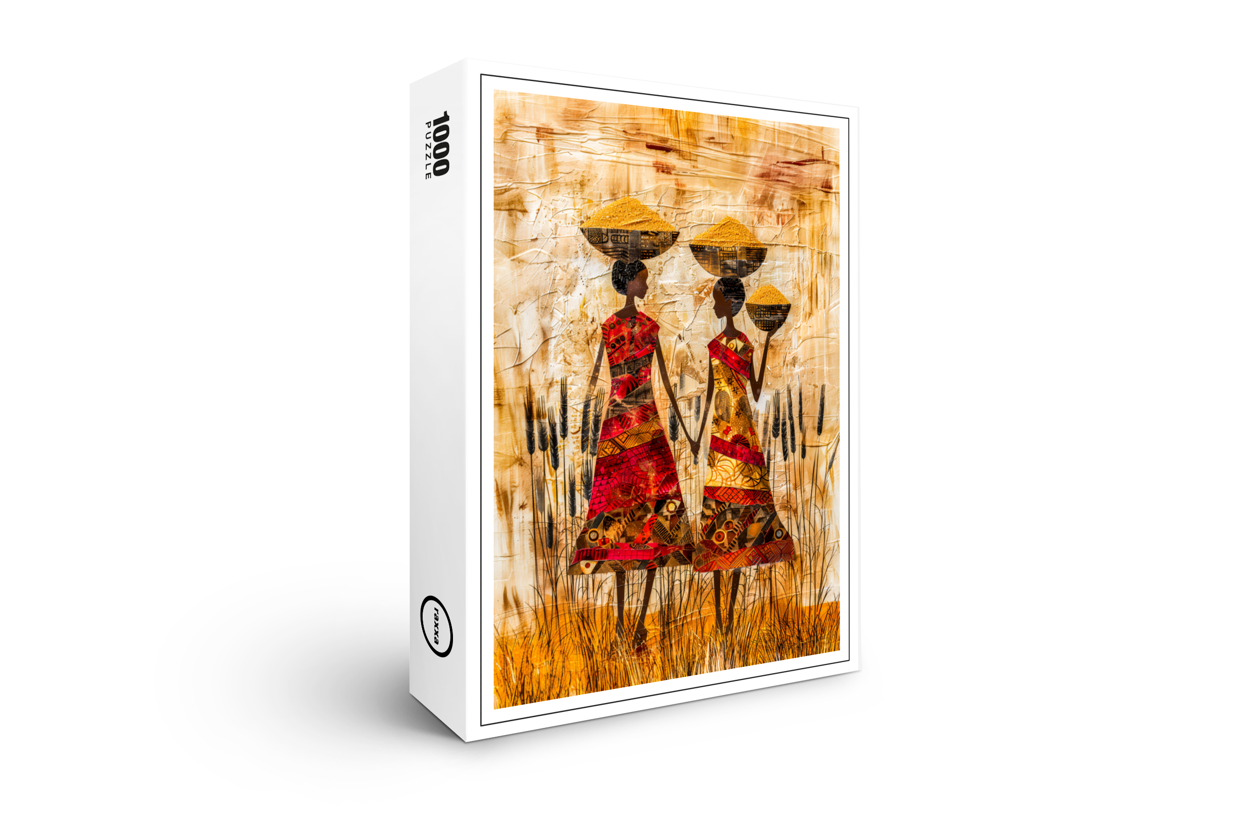 raxxa Premium-Puzzle: African Women with Millet Baskets