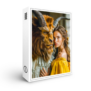 raxxa Premium-Puzzle: Beauty and the Beast Fairy Tale Scene