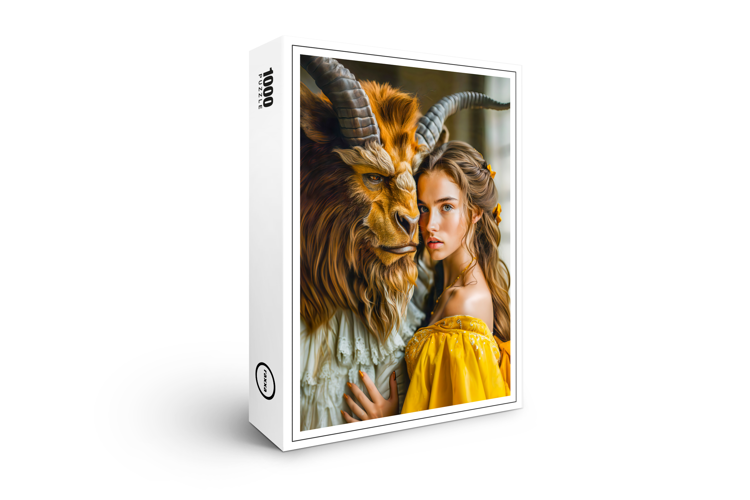 raxxa Premium-Puzzle: Beauty and the Beast Fairy Tale Scene