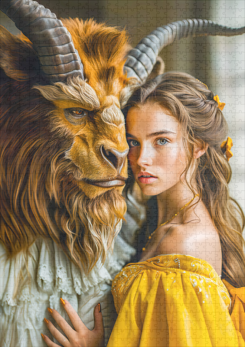 raxxa Premium-Puzzle: Beauty and the Beast Fairy Tale Scene - immagine 2