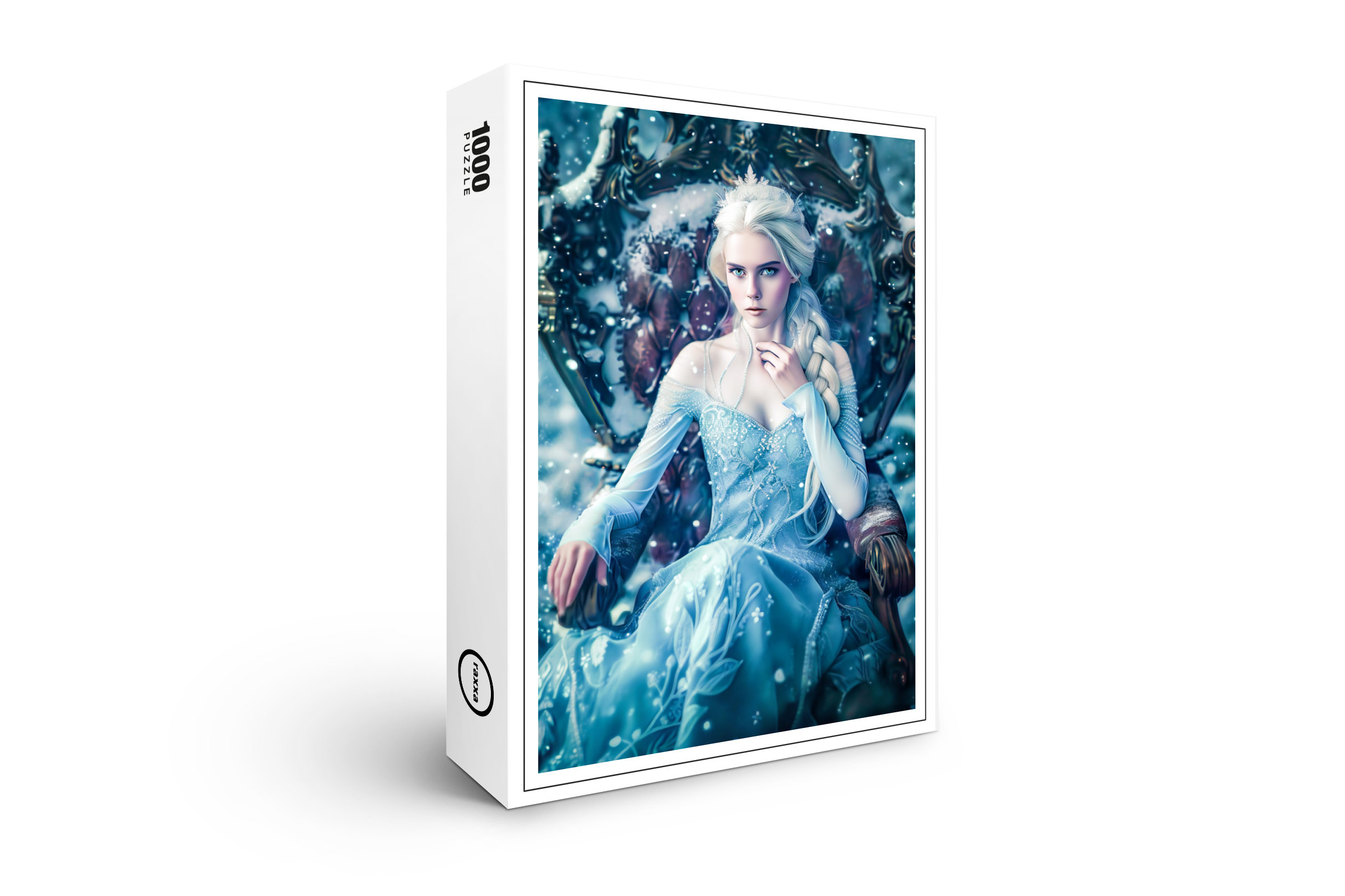 raxxa Premium-Puzzle: Snow queen on her Throne