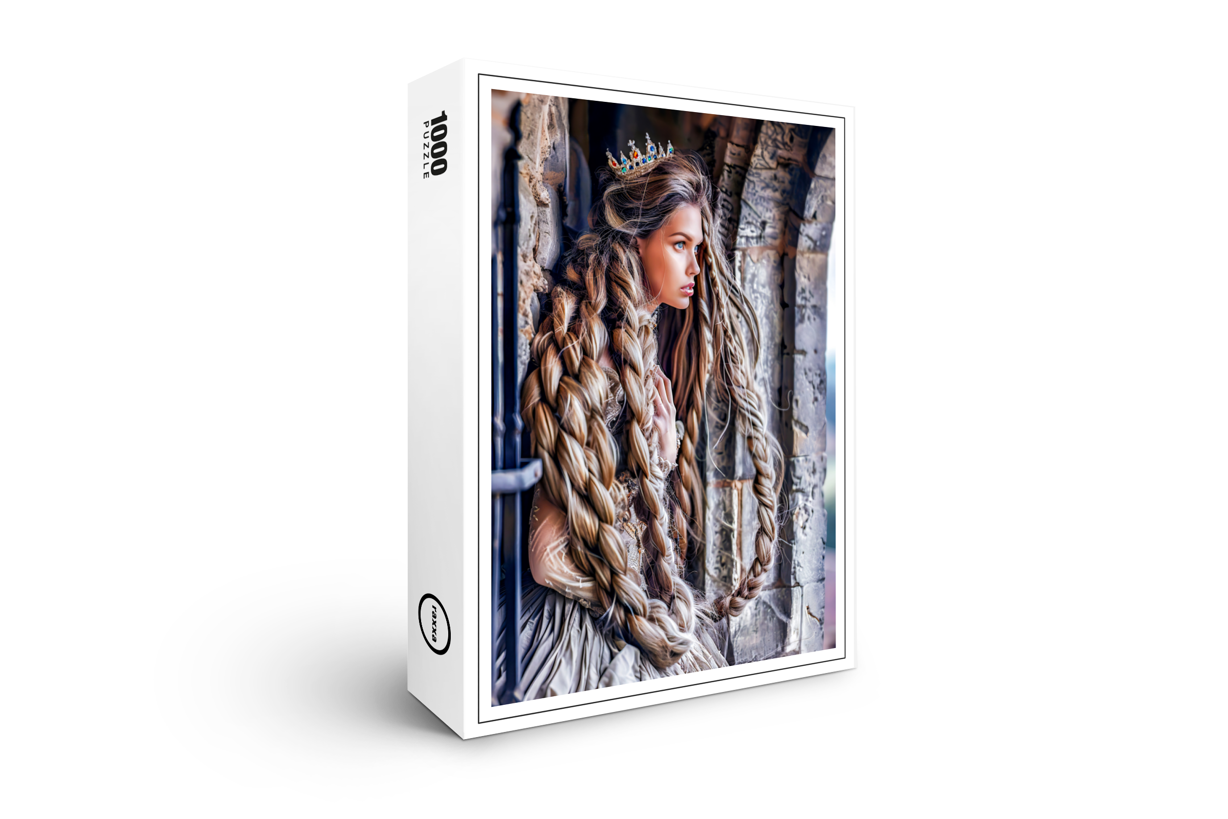 raxxa Premium-Puzzle: Rapunzel with Her Long Hair in the Tower