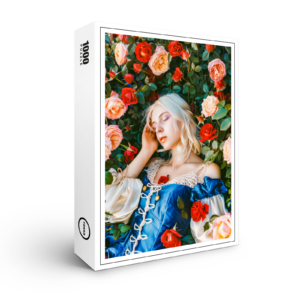 raxxa Premium-Puzzle: Sleeping Beauty Among Roses