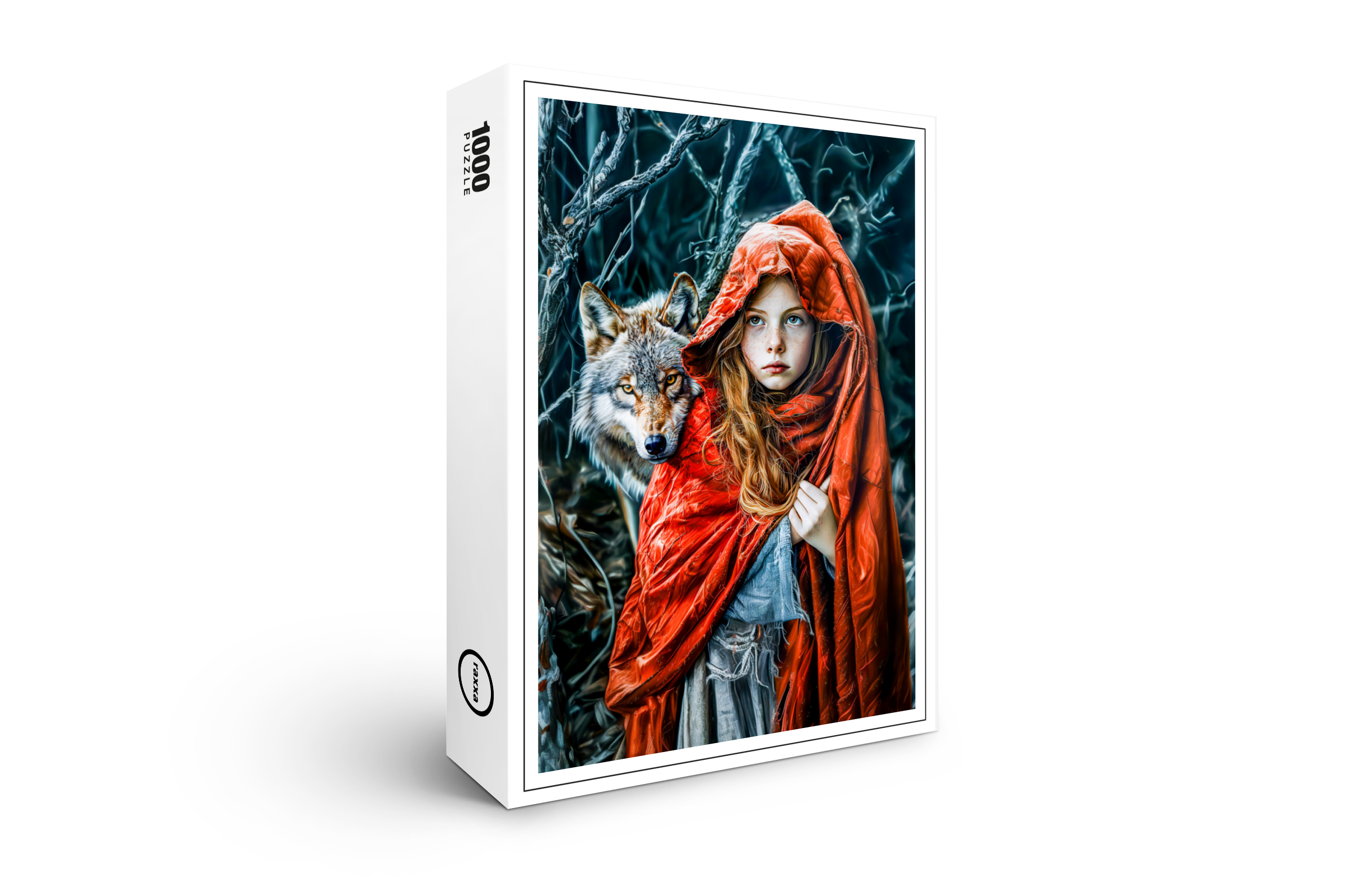 raxxa Premium-Puzzle: Little Red Riding Hood with the Wolf