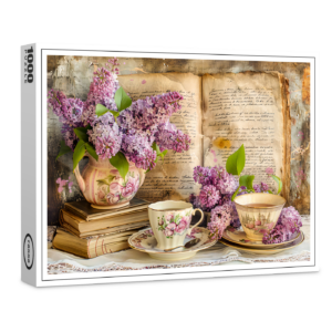 raxxa Premium-Puzzle: Lilac Bunch in an Antique Coffee Pot