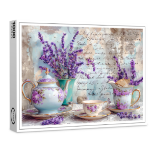 raxxa Premium-Puzzle: Lavender with Classic Tea Service