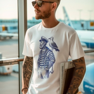 Organic T-Shirt: DEEP SEA SOCIAL CLUB – Retro Sailor Shirt