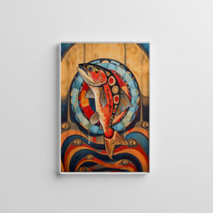 raxxa Glas-Magnet: Salmon Totem – Journey in Deco Style