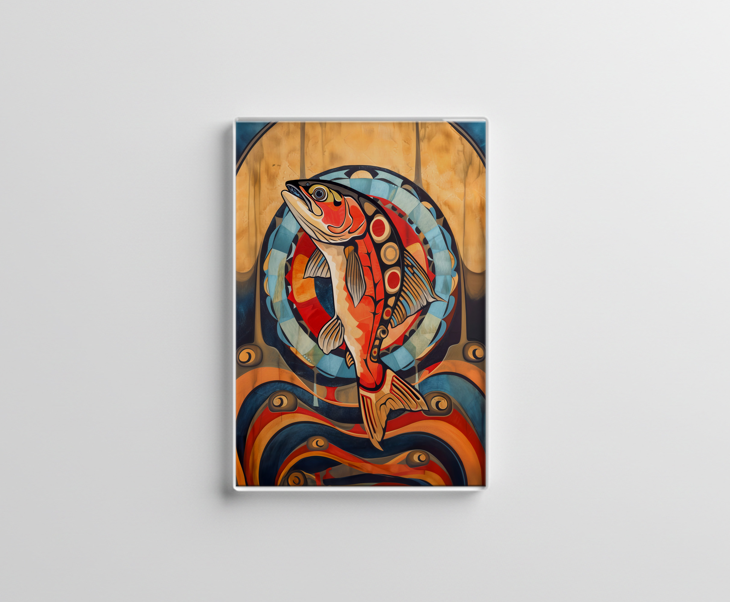 raxxa Glas-Magnet: Salmon Totem – Journey in Deco Style