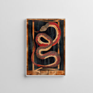 raxxa Glas-Magnet: Snake Totem – Transformative Deco Symbol