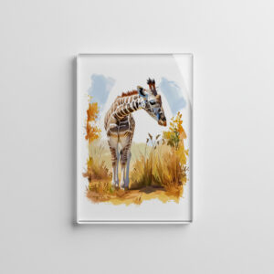 raxxa Glas-Magnet: Giraffe in Tall Grass