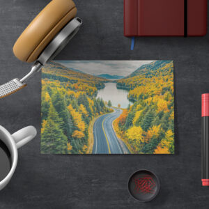 raxxa Postkarte: Streets Through Indian Summer Landscape with Lake