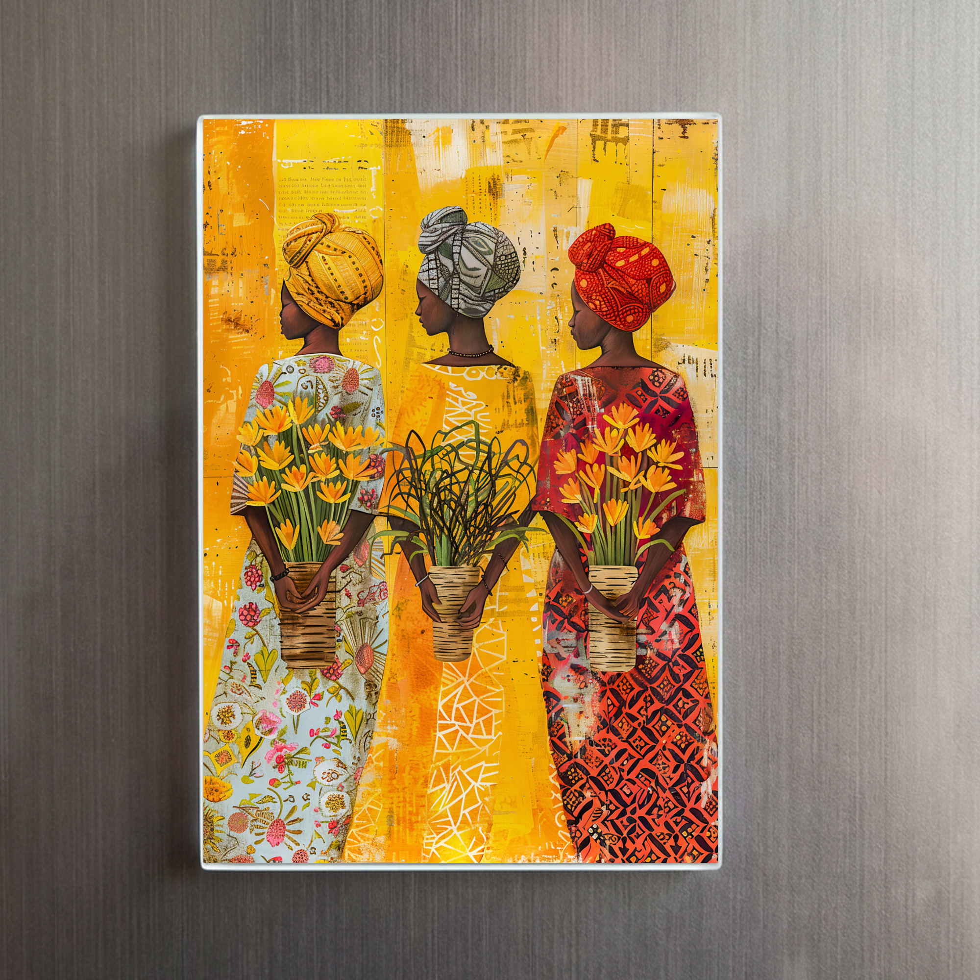 raxxa Glas-Magnet: African Women with Flowers - Imagen 2