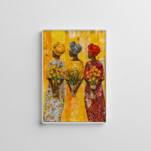 raxxa Glas-Magnet: African Women with Flowers