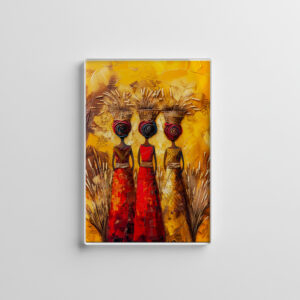 raxxa Glas-Magnet: African Women Harvesting Grain