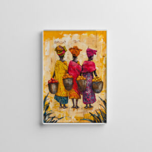 raxxa Glas-Magnet: African Women Carrying Fruits and Vegetables