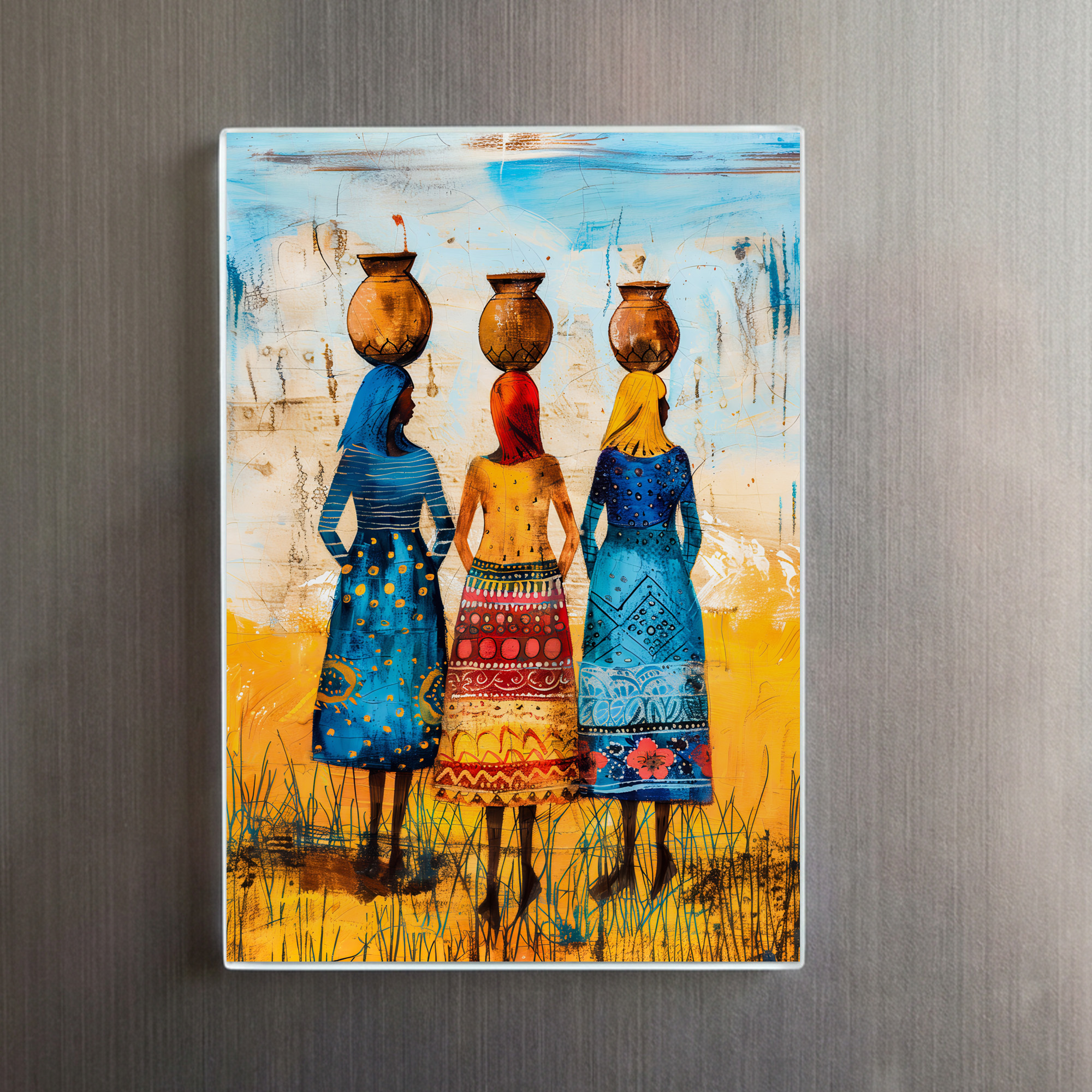raxxa Glas-Magnet: African Women with Water Bowls – Bild 2