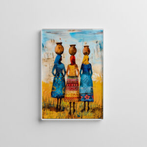 raxxa Glas-Magnet: African Women with Water Bowls