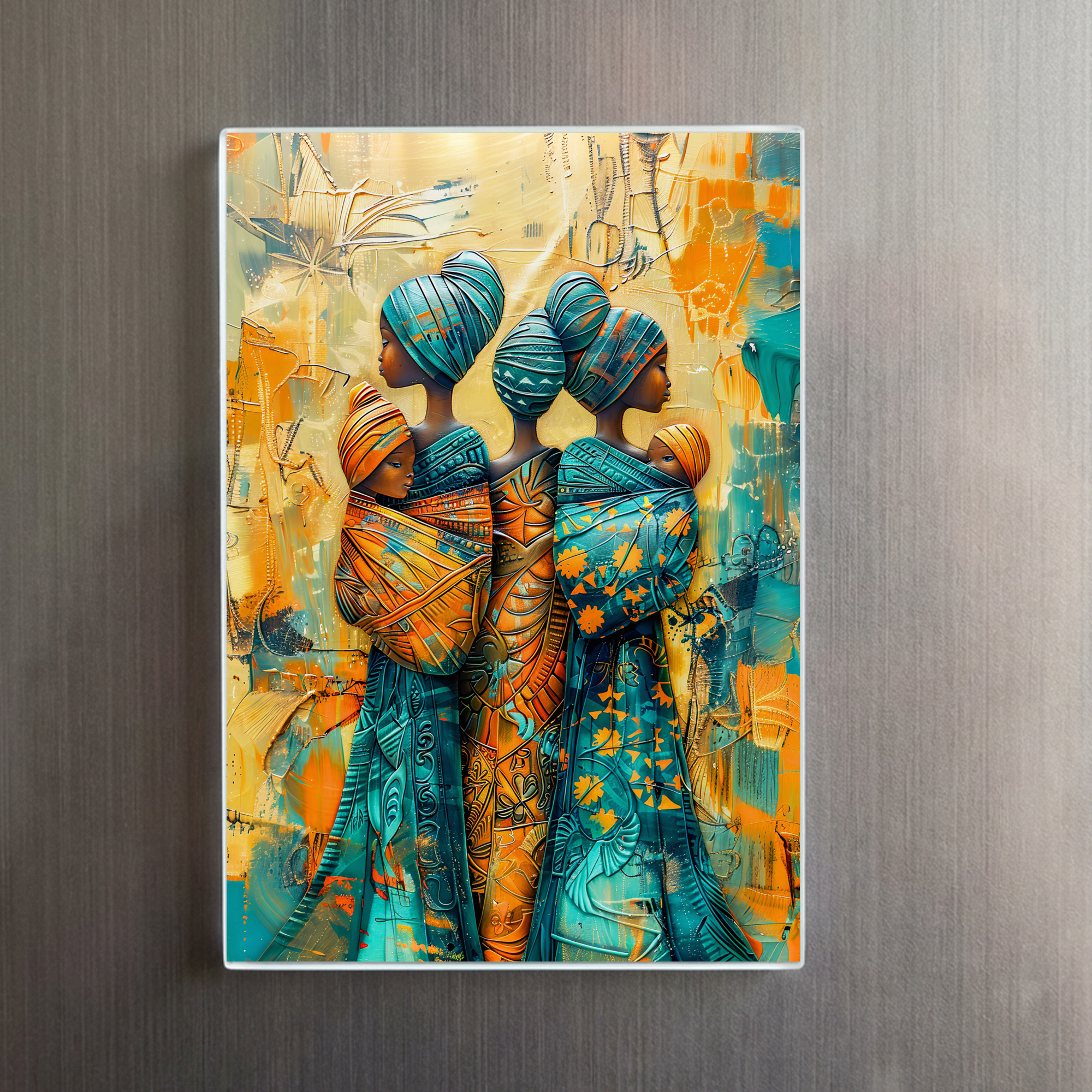 raxxa Glas-Magnet: African Women Carrying Children - immagine 2