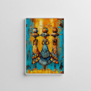 raxxa Glas-Magnet: African Women with Water Jugs