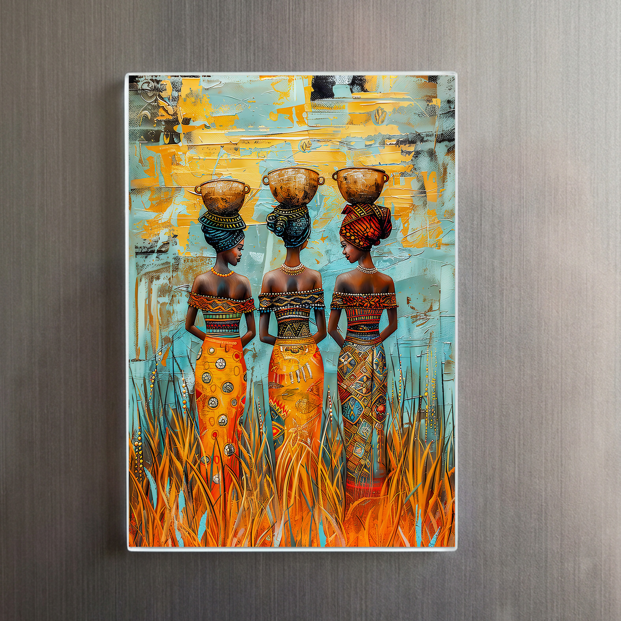 raxxa Glas-Magnet: African Women with Water Bowls - immagine 2