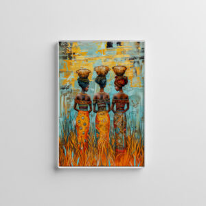 raxxa Glas-Magnet: African Women with Water Bowls